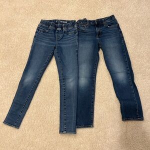 GAP Kids Girl’s Bundle of 2 Pair of Jeans (Skinny & Girlfriend) - Size 12